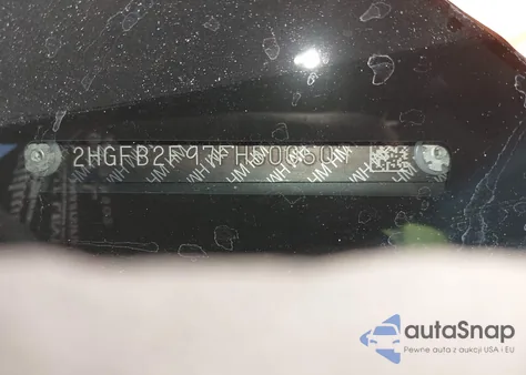 2015 Honda Civic Ex-L from USA, damaged, VIN 2HGFB2F97FH500507